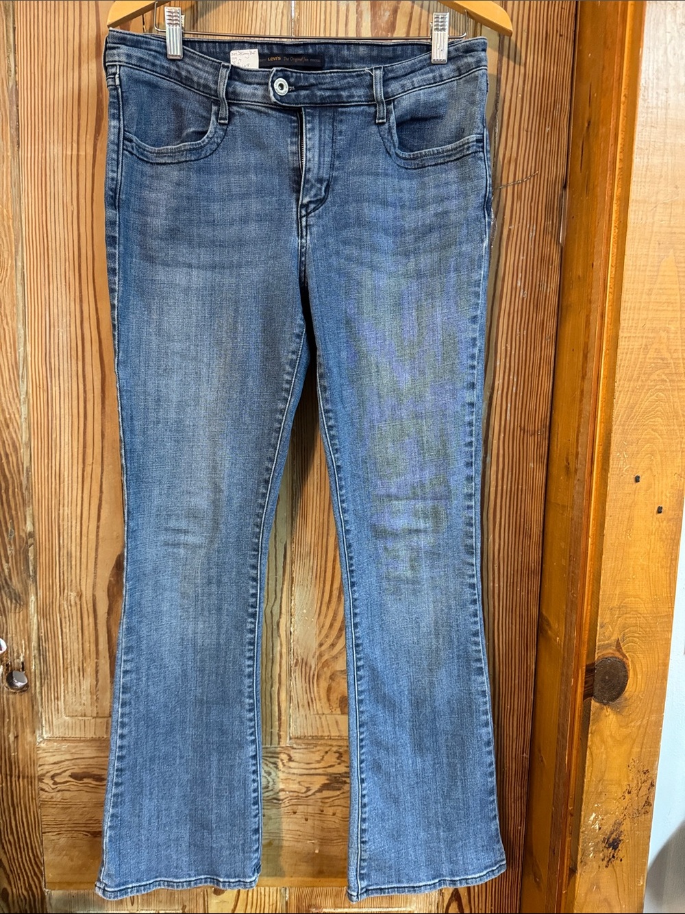 Levi’s original jeans Women’s Blue Mid-Rise skinny boot Flared Jeans 10M